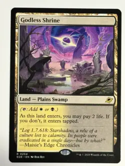 Godless Shrine Edge of Eternities 254 NM Magic MTG SHOCK LAND - Image 1