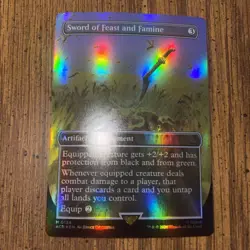 Sword of Feast and Famine (Borderless) Universes Beyond: Assassin's Creed Foil - Image 1