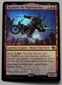 MTG TMNT Raphael Legendary Creature RARE FOIL #0103 - Image 1