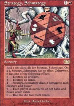 Strategy, Schmategy Magic mtg Heavy Play, English Unglued x1 - Image 1