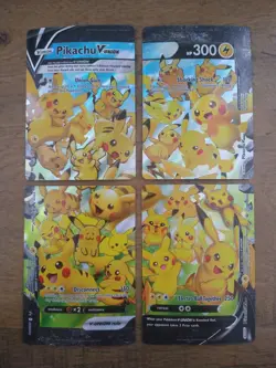 Pikachu V-UNION SWSH139-142 – Black Star Promo Set of 4 – Pokemon TCG NM/M - Image 1