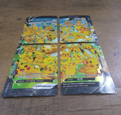 Pikachu V-UNION SWSH139-142 – Black Star Promo Set of 4 – Pokemon TCG NM/M - Image 3