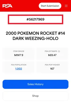 Dark Weezing HOLO - PSA 9 - Pokemon Team Rocket 14/82 - Image 4