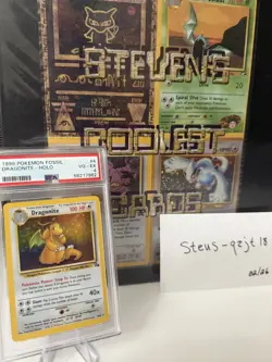 Dragonite Holo - PSA 4 - Pokemon 1999 Fossil 4/62 - Image 1
