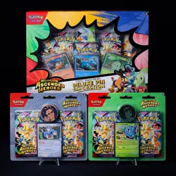 Pokemon Ascended Heroes First Partners Deluxe Pin Collection Bundle Lot - Image 1