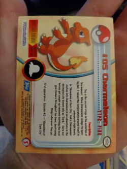 Charmeleon #05 1999 Topps Pokemon TV Animation Edition non holo - Image 2