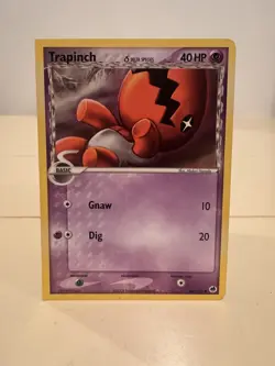 Pokemon Error Misprint Square Corner Cut Trapinch Delta Species Dragon Frontiers - Image 1