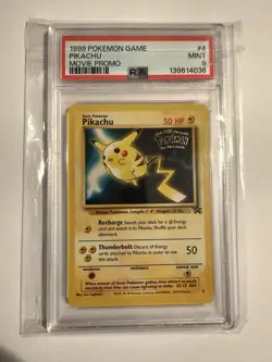 Pokemon Pikachu Movie Promo 4 PSA 9 Promo 50 HP English 1999 - Image 1