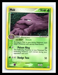 💥 Muk 11/92 Holo Rare Pokemon — EX Legend Maker 2006 Vintage - Image 1