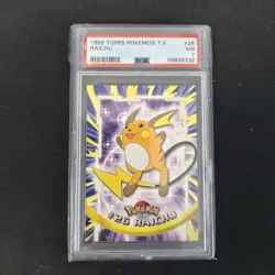 1999 Pokemon Topps T.V. Raichu #26 PSA 7 NEAR MINT - Electric Type - Image 1