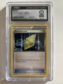 Revive Pokemon Italian 2011 Black & White 102/114 CGC Guiness World Records - Image 1
