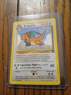1999 Pokemon Dragonite Pokemon The Movie Black Star Promo #5 - Image 1