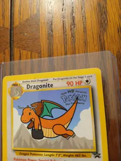 1999 Pokemon Dragonite Pokemon The Movie Black Star Promo #5 - Image 2