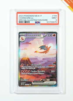 Pokemon PSA 9 Charizard Ex #199 151 Special Illustration Rare 2023 Italiano - Image 1