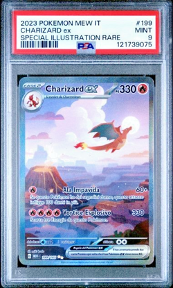 Pokemon PSA 9 Charizard Ex #199 151 Special Illustration Rare 2023 Italiano - Image 2