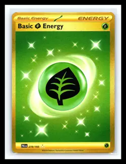 💥 Pokemon TCG Basic Grass Energy Hyper Gold Holo # 278/193 Paldea Evolved - Image 1