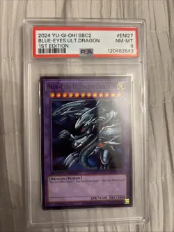 Yu-Gi-Oh! TCG SBC2 Blue Eyes Ultimate Dragon 1st Edition PSA 8￼ - Image 1