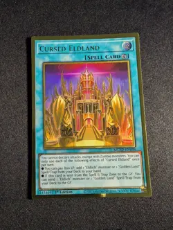 Yugioh - Cursed Eldland MGED-EN048 1st Premium Gold Rare NM - Image 1