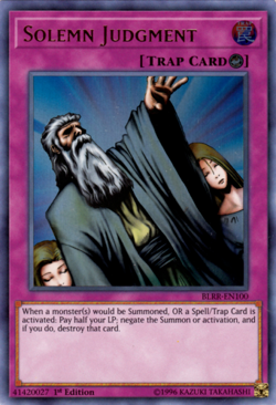 Solemn Judgment - BLRR-EN100 - Ultra Rare - 1st Edition Yugioh - Image 1
