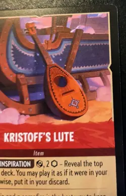 Kristoff's Lute 133/204 Rare Winterspell Disney Lorcana TCG - Image 3
