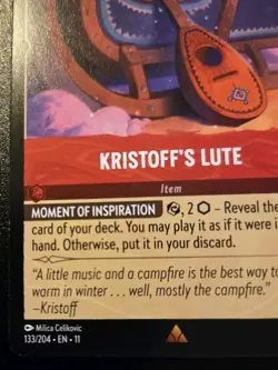 Kristoff's Lute 133/204 Rare Winterspell Disney Lorcana TCG - Image 4