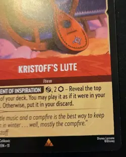Kristoff's Lute 133/204 Rare Winterspell Disney Lorcana TCG - Image 5