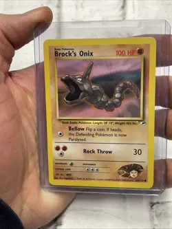 Brock's Onix 69/132 Pokemon Gym Heroes Unlimited NM/MT Vintage Nintendo WOTC - Image 1