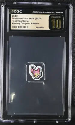 Skitty - 2020 Pokemon Flake Seals (Mystery Dungeon Rescue) - CGC Pristine 10 - Image 1