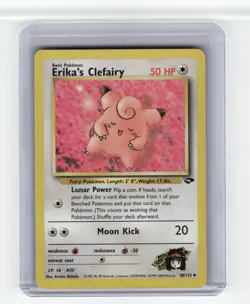 Erika's Clefairy Gym Challenge Uncommon Pokemon Near Mint or Better - Image 1