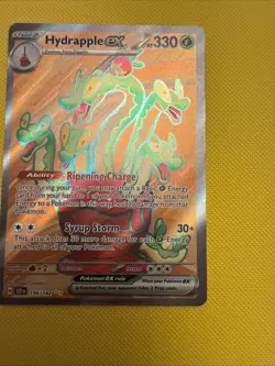Pokemon tcg Stellar Crown Hydrapple EX 156/142 Ultra Rare Full Art Pack Fresh - Image 4