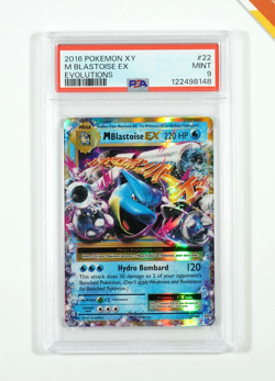 Pokemon PSA 9 M Blastoise Ex #22 XY Evolutions 2016 English - Image 1