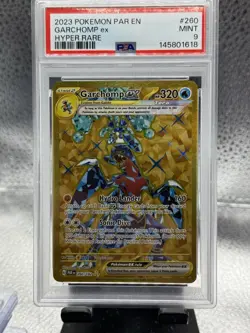2023 POKEMON PAR EN-PARADOX RIFT HYPER RARE #260 GARCHOMP EX PSA 9 - Image 1