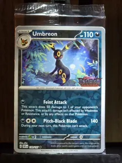 Umbreon 130/197 Obsidian Flames Reverse Holo Stamped Sealed Promo Pokemon TCG - Image 1