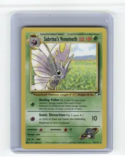 Sabrina's Venomoth Gym Heroes Rare Pokemon Near Mint or Better - Image 1