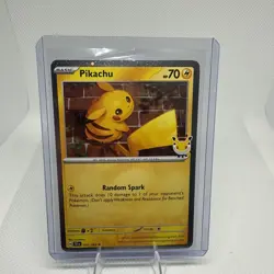 Pokemon Day 30th Anniversary - Pikachu 051 /162 Stamped 2026 Promo NM WITH SWIRL - Image 1