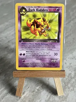 Pokemon TCG Dark Kadabra 39/82 First Edition Team Rocket (English) - NM(-)/LP(+) - Image 1