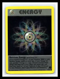 💥 2000 Pokemon Team Rocket Rainbow Energy Rare Holo # 17/82 - Image 1