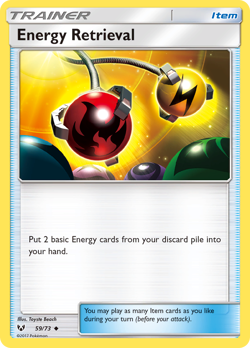 Energy Retrieval 59/73 Shining Legends Uncommon LP 2017 - Image 2