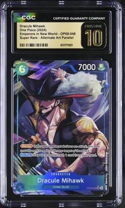 Dracule Mihawk Alt Art One Piece Op09-Emperors In The New World 048 Pristine 10 - Image 1