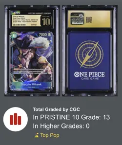 Dracule Mihawk Alt Art One Piece Op09-Emperors In The New World 048 Pristine 10 - Image 3