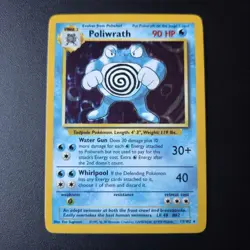 Poliwrath 13/102 Base Set Holo Rare Pokemon Card WOTC 1999 Vintage - Image 2