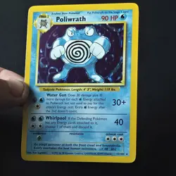 Poliwrath 13/102 Base Set Holo Rare Pokemon Card WOTC 1999 Vintage - Image 4
