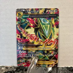 Pokemon TCG M Rayquaza EX Full Art Ultra Rare Card XY Roaring Skies Just Pulled - Image 1
