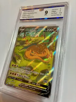 Pokemon Charizard V SWSH260 Black Star Promo Full Art Graded 9 Card - 99p start! - Image 3