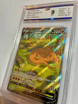 Pokemon Charizard V SWSH260 Black Star Promo Full Art Graded 9 Card - 99p start! - Image 4