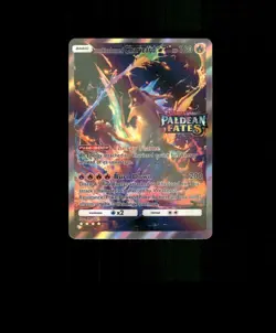 FAN-ART READ DESCRIPTION BELOW Glossy HOLO CHARIZARD Pokemon Card p1 - Image 1