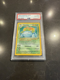1999 Pokemon Base Set Rare PSA 10 Venusaur Holo #15 GEM MINT Pokemon Card - Image 1