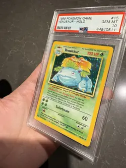 1999 Pokemon Base Set Rare PSA 10 Venusaur Holo #15 GEM MINT Pokemon Card - Image 5