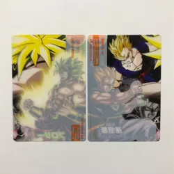 S5142 Broly vs Son Gohan Japanese Dragon Ball Z x Morinaga Clear Cards F15 - Image 2