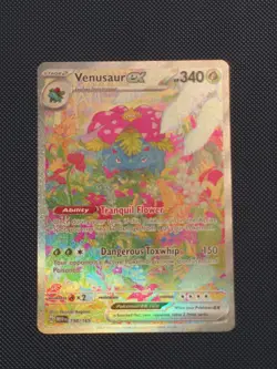 Pokemon TCG Venusaur EX Card 198/165 SV Sir Scarlet & Violet 151 Clean NM/M - Image 1